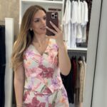 Marrien floral set παντελόνα / γιλέκο - Ροζ