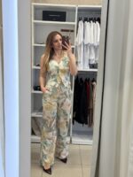 Marrien floral set παντελόνα / γιλέκο - Πράσινο - Image 3