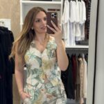 Marrien floral set παντελόνα / γιλέκο - Πράσινο