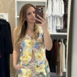 Marrien floral set παντελόνα / γιλέκο - Κίτρινο