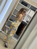 Marrien floral set παντελόνα / γιλέκο - Κίτρινο - Image 2