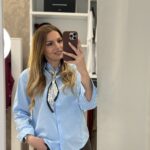 Shart πουκάμισο ποπλίνα - Σιέλ