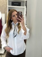 Shart πουκάμισο ποπλίνα - Λευκό