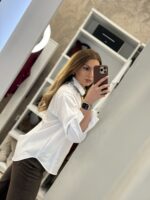 Shart πουκάμισο ποπλίνα - Λευκό - Image 3