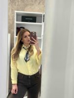 Shart πουκάμισο ποπλίνα - Λεμονί