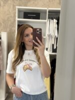 Croissant T-shirt -Λευκό - Image 3