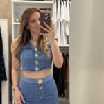 Erika jean σετ φούστα /γιλέκο - Μπλε