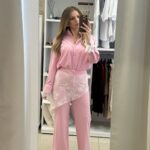 Rosa ψηλόμεση παντελόνα - Ροζ