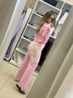 Rosa ψηλόμεση παντελόνα - Ροζ - Image 3