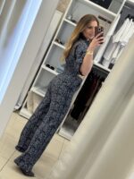 Paisley ψηλόμεση παντελόνα λαχούρ - Μπλε - Image 2