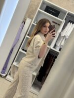 Paisley crop πουκάμισο -Μπεζ - Image 3