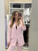 Luke σετ κοστούμι ρίγα - Ροζ παστέλ - Image 6