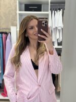 Luke σετ κοστούμι ρίγα - Ροζ παστέλ - Image 3