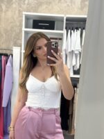 Annet κορσές δαντέλα - Λευκό