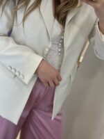 Simon μεσάτο blazer - Εκρού - Image 2