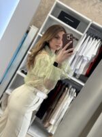 Ertit see through πουκάμισο -Φυστικί - Image 2