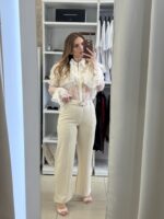 Betta ψηλόμεση παντελόνα - Μπεζ