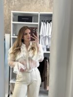 Ertit see through πουκάμισο - Εκρού