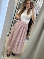 Yelin φούστα τουτου - Ροζ πούδρας