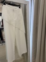 Rosa ψηλόμεση παντελόνα - Λευκό