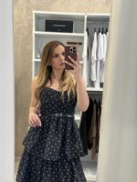 Kate midi φόρεμα με βολάν - Μαύρο - Image 3