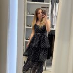 Kate midi φόρεμα με βολάν - Μαύρο