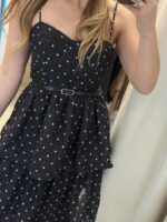 Kate midi φόρεμα με βολάν - Μαύρο - Image 2