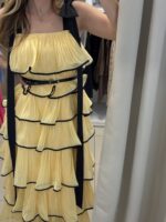 Eve maxi φόρεμα βολάν - Κίτρινο - Image 2