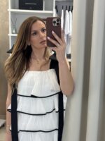 Eve maxi φόρεμα βολάν - Λευκό - Image 2