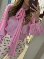 Aira πουκάμισο με δέσιμο - Ροζ - Image 2