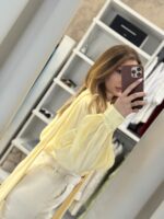 Aira πουκάμισο με δέσιμο - Κίτρινο παστέλ - Image 2