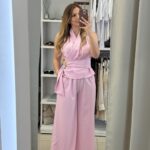 Dilos σετ γιλέκο /παντελόνα - Ροζ παστέλ