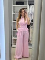 Dilos σετ γιλέκο /παντελόνα - Ροζ παστέλ