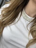 Tera t-shirt με στρας - Λευκό - Image 2