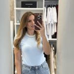 Tera t-shirt με στρας - Σιέλ