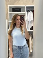 Tera t-shirt με στρας - Σιέλ