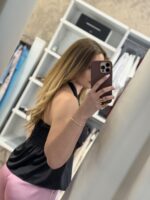 Laoura σατέν top - Mαύρο - Image 2