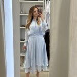 Santorini midi φόρεμα - Σιέλ