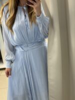 Santorini midi φόρεμα - Σιέλ - Image 2