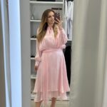 Santorini midi φόρεμα - Ροζ παστέλ