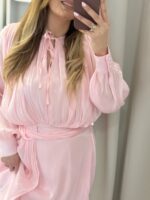 Santorini midi φόρεμα - Ροζ παστέλ - Image 3