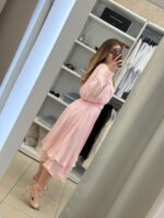 Santorini midi φόρεμα - Ροζ παστέλ - Image 2