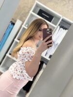 Hainti crop top floral - Σομόν - Image 3