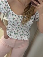 Hainti crop top floral - Μωβ - Image 2