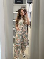 Rosa floral σετ - Φυστικί