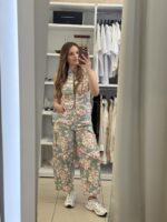 Rosa floral σετ - Φυστικί - Image 4