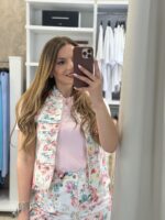 Rosa floral σετ - Εκρού