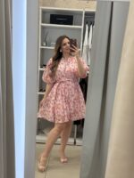 Brigitte mini φόρεμα floral - Ροζ