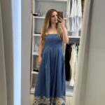 Crete maxi strapless φόρεμα - Μπλε