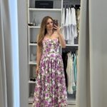 Tinos maxi floral φόρεμα - Λιλά